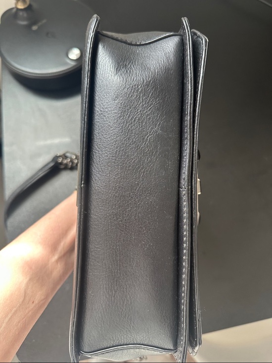 Rebecca Minkoff Black Quilted Leather Chain Shoulder Bag - Picture 6 of 7